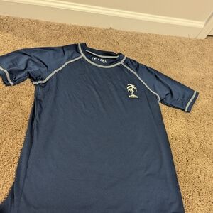 Navy Blue Short Sleeve Rashguard